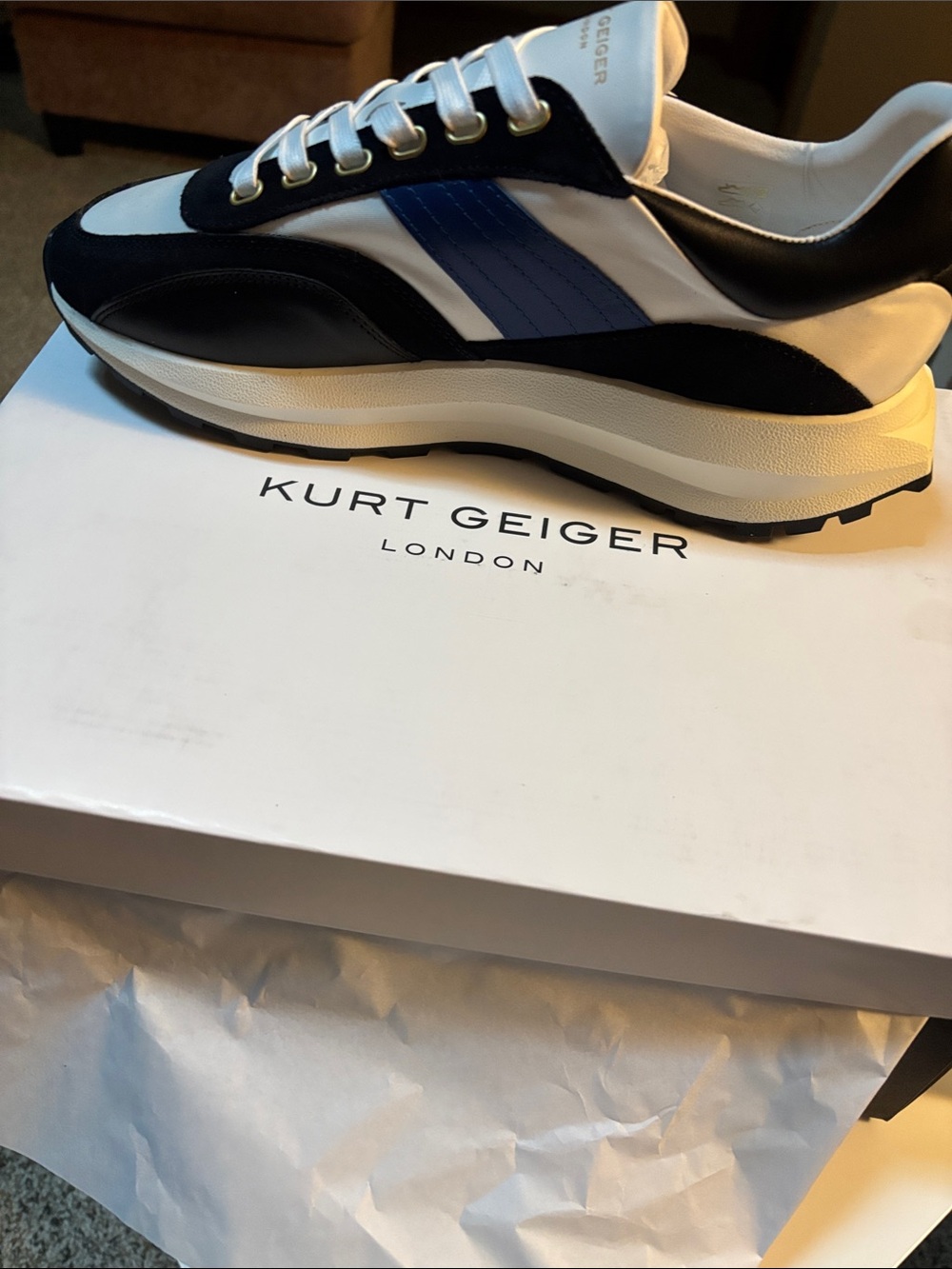 Kurt Geiger Gaspar Leather Sneakers